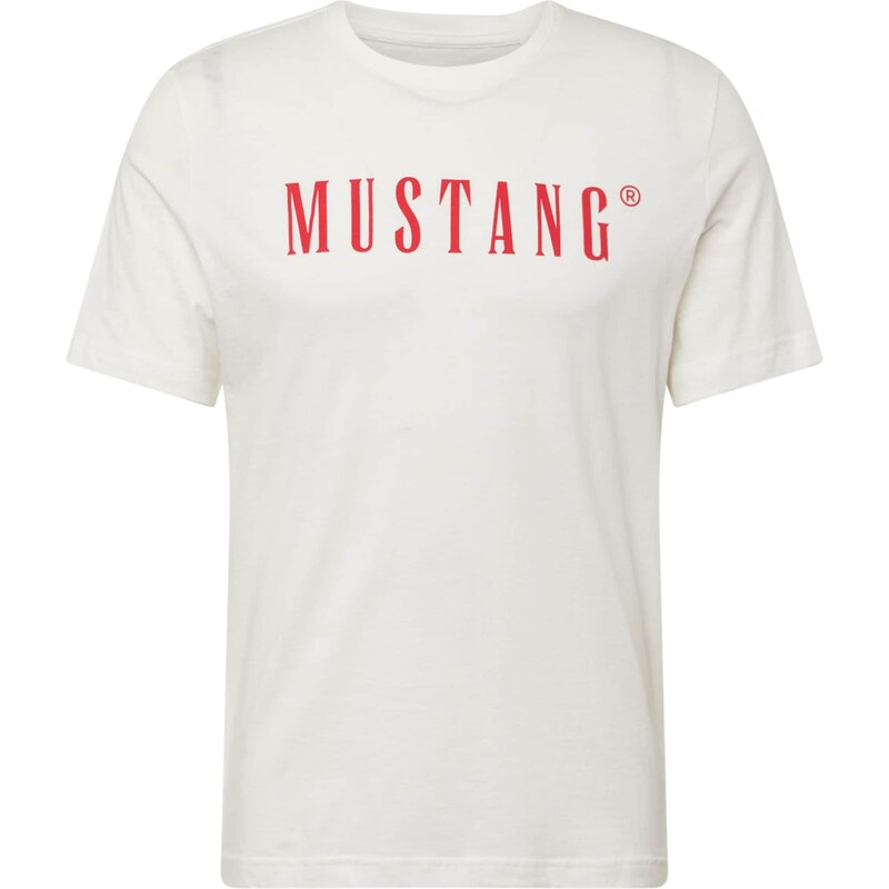 MUSTANG Tričko Austin červená / offwhite