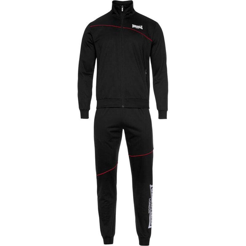 LONSDALE Joggingová souprava Geddington krvavě červená / černá /