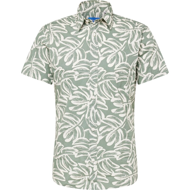JACK & JONES Košile JORLafayette pastelově zelená / bílá