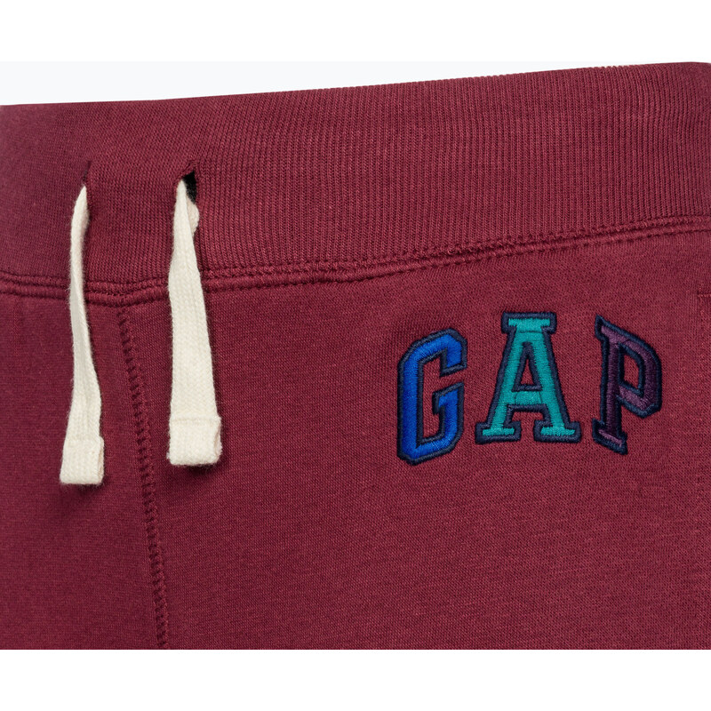 Dětské kalhoty GAP V-Fall Fash Logo Jogger garnet red