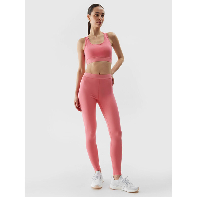 Dámské sportovní legíny 4F - korálové 92051397