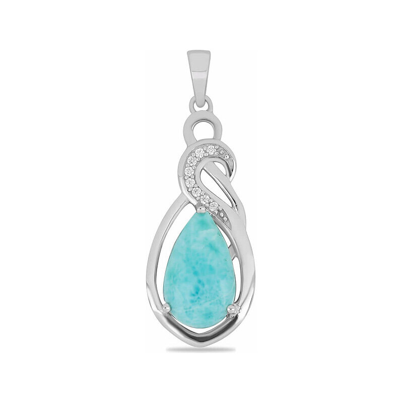 Nefertitis Larimar přívěsek stříbro Ag 925 VP056022 - 3 cm, 3,8 g 92058175