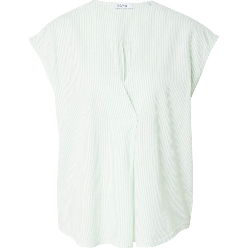ESPRIT Halenka světle zelená / offwhite