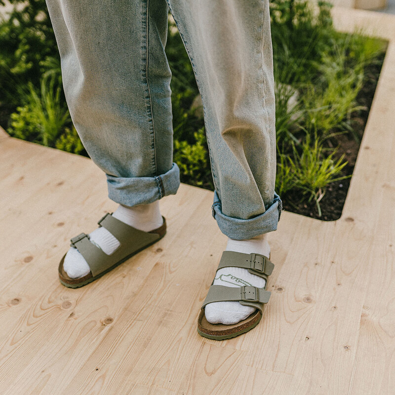 Pánské boty Birkenstock Arizona Birko-Flor Faded Khaki