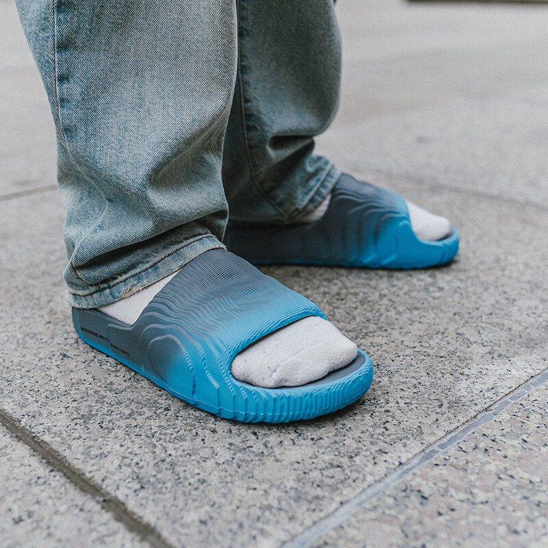 adidas Originals Pantofle adidas Adilette 22 Grey Three/ Semi Blue Burst/ Core Black