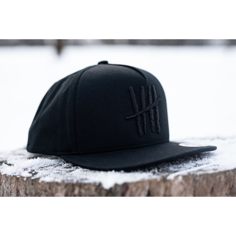 KŠILTOVKA (SNAPBACK) SAVES HELP - Alternative logo - BLK/BLK -