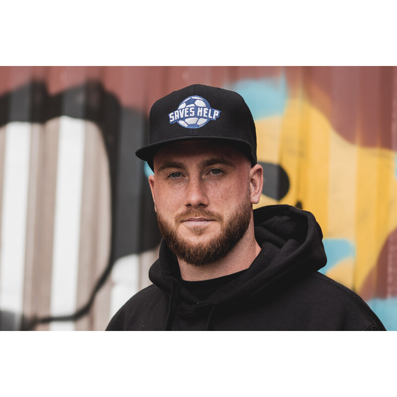 KŠILTOVKA (SNAPBACK) SAVES HELP - Fotbal - Ball - BLK - SHKF004