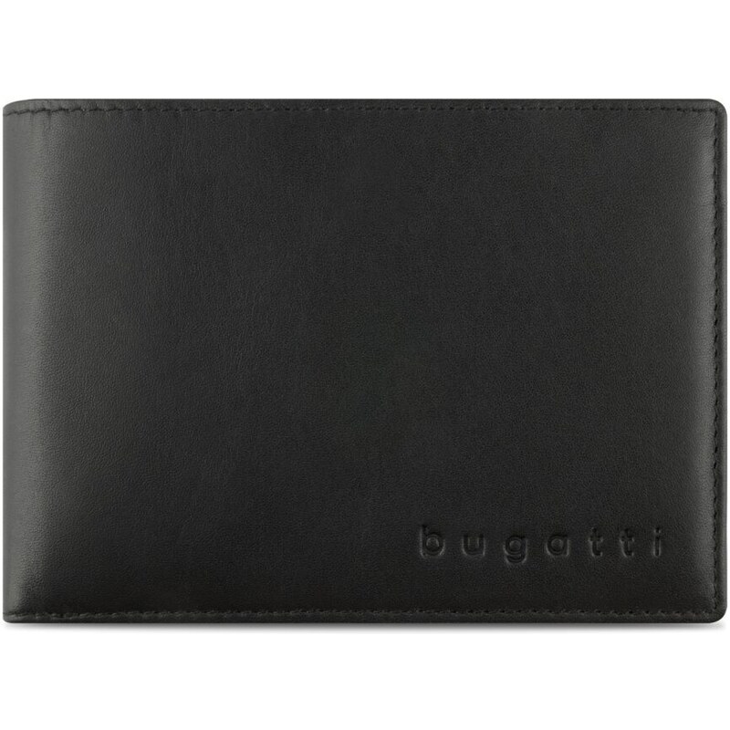 Bugatti Pánská kožená peněženka Super Slim Wallet With Flap RFID