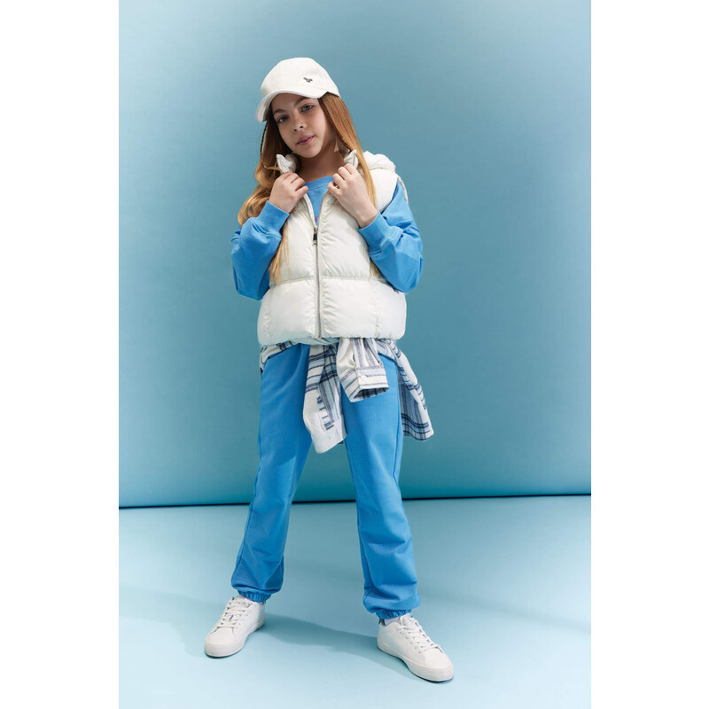 DEFACTO Girl Hooded Water Repellent Vest