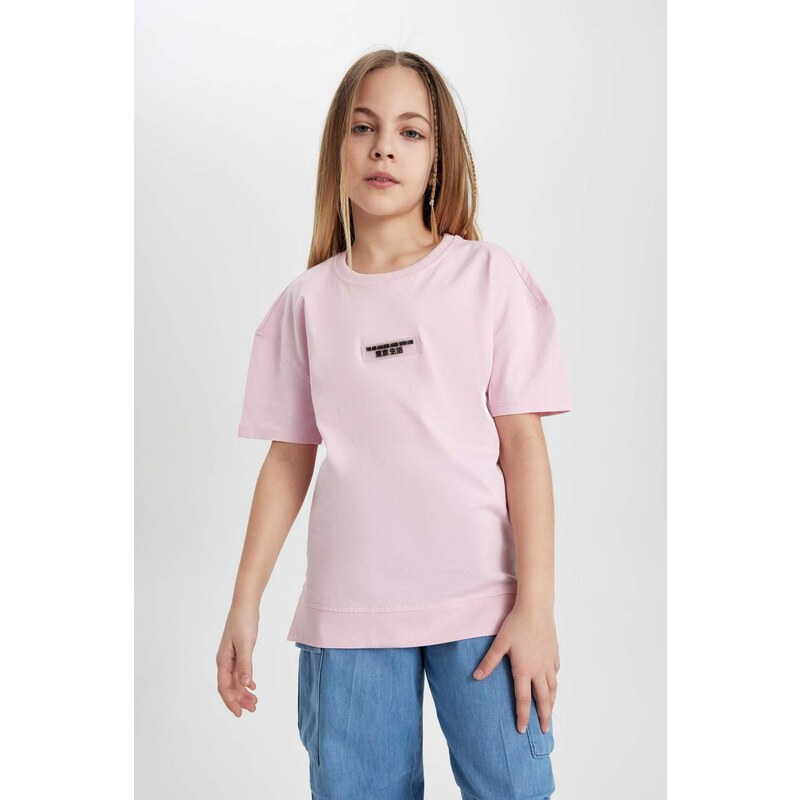 DEFACTO Oversize Fit Short Sleeve T-shirt