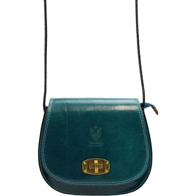Kožená crossbody kabelka Gregorio 117 tyrkysová 92266851