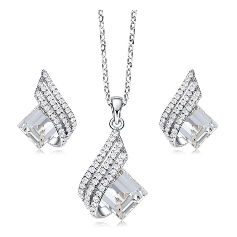 GRACE Silver Jewellery Stříbrná souprava šperků Swarovski Elements 92084950