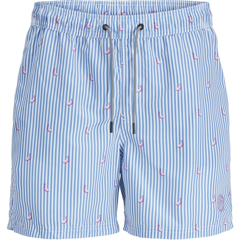 JACK & JONES Plavecké šortky JPSTFiji nebeská modř / orchidej /