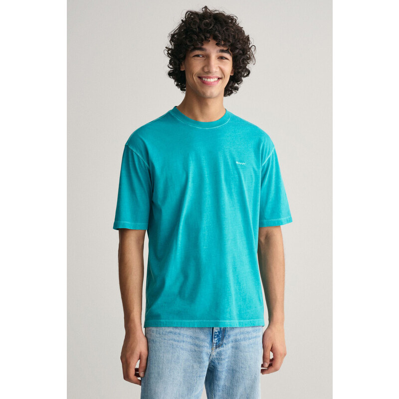TRIČKO GANT SUNFADED SS T-SHIRT OCEAN TURQUOSIE