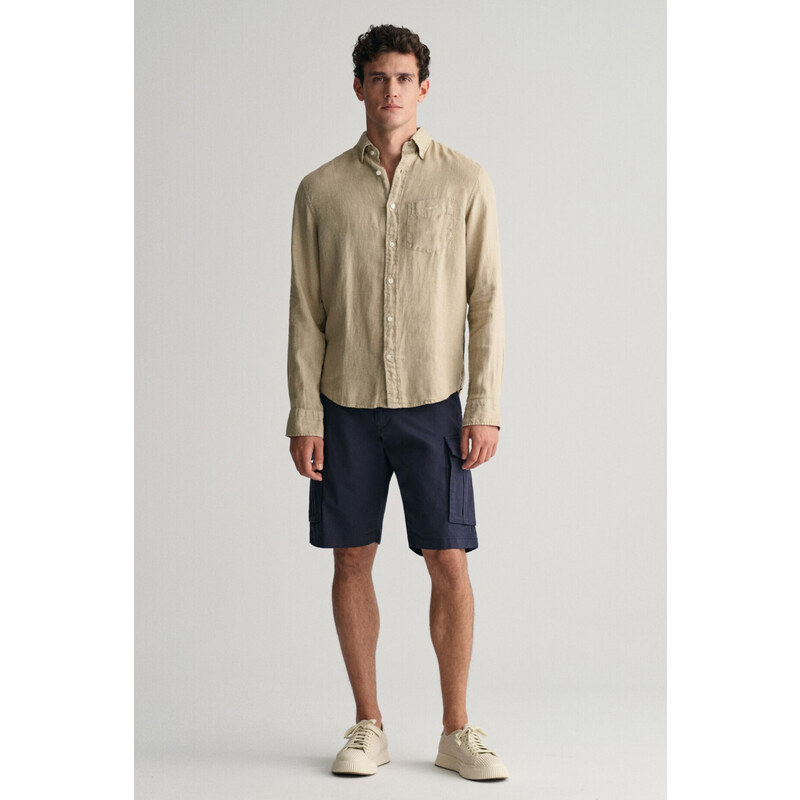 ŠORTKY GANT RELAXED TWILL CARGO SHORTS MARINE