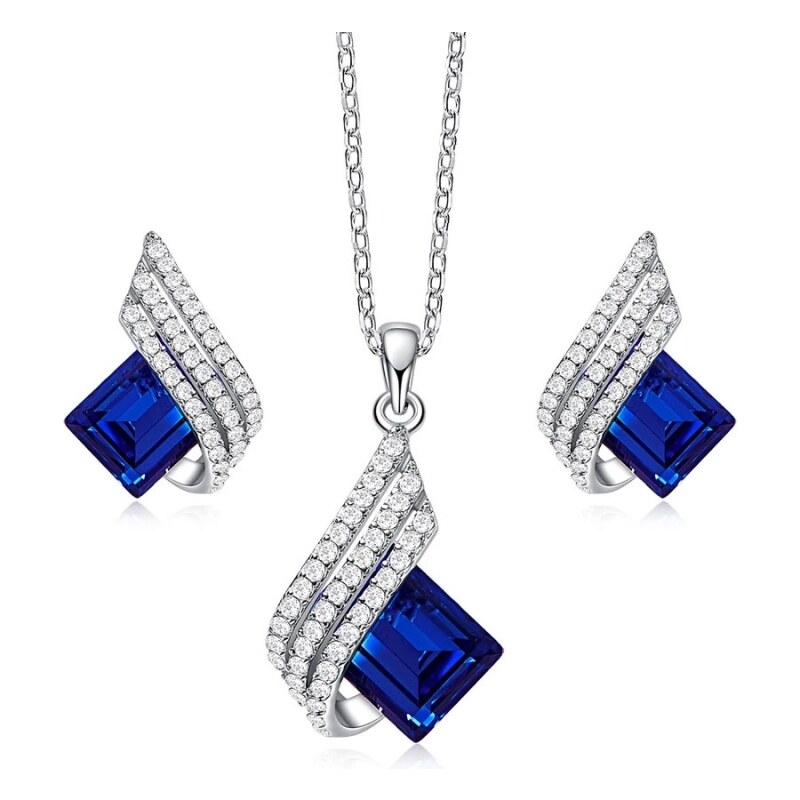 GRACE Silver Jewellery Stříbrná souprava šperků Swarovski Elements 92084952