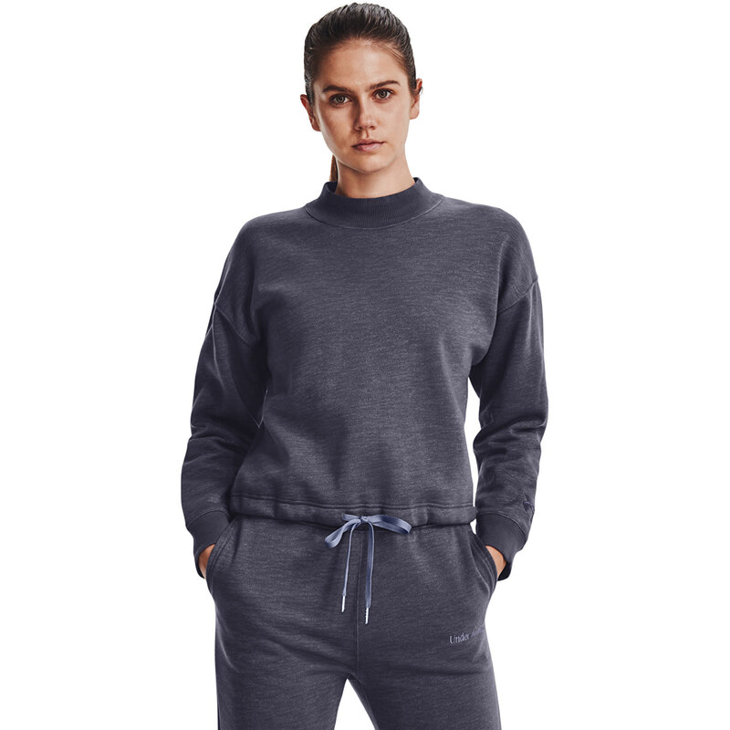 Mikina Under Armour Essential Script Crew Tempered Steel M