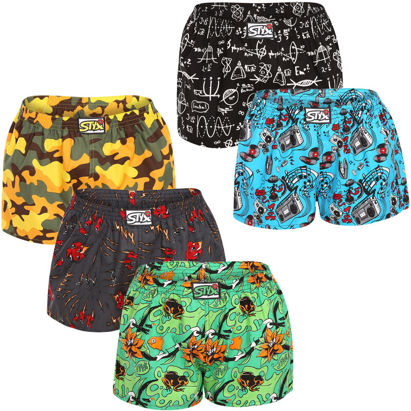 5PACK dámské trenky Styx art klasická guma vícebarevné (5K1527892) 87472068