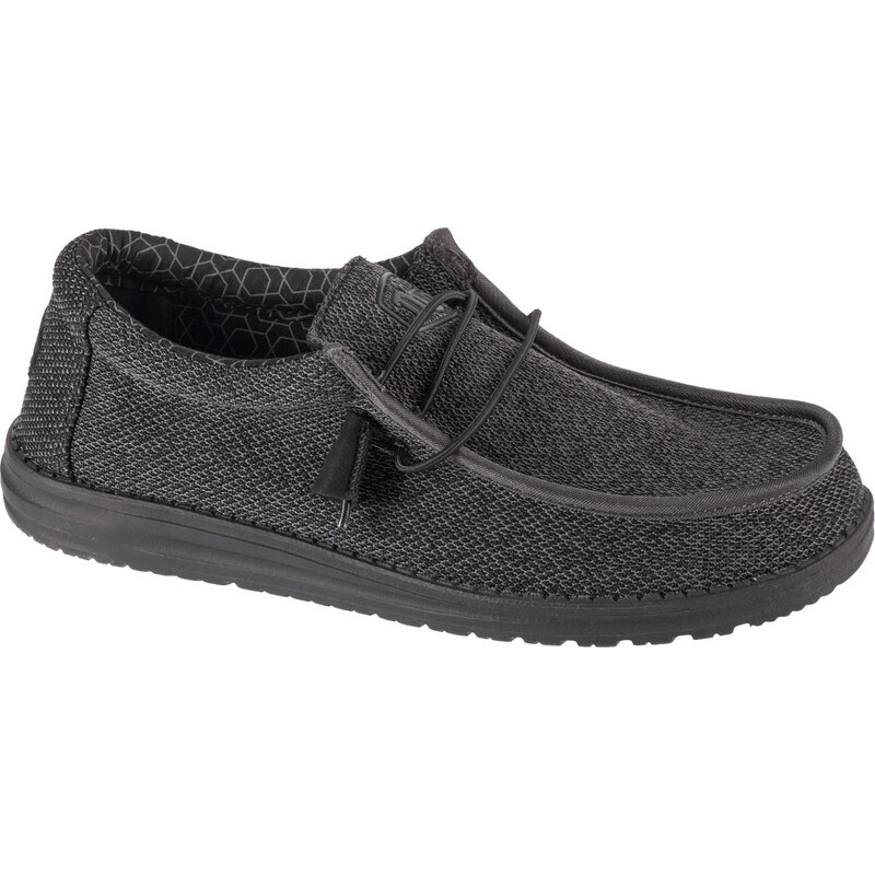Černé stylové polobotky Hey Dude Wally Sox 40019-0XJ
