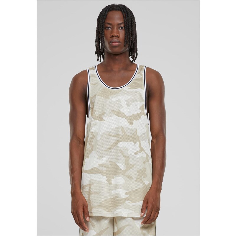 Urban Classics Pánské tílko Camo Mesh - maskáčové