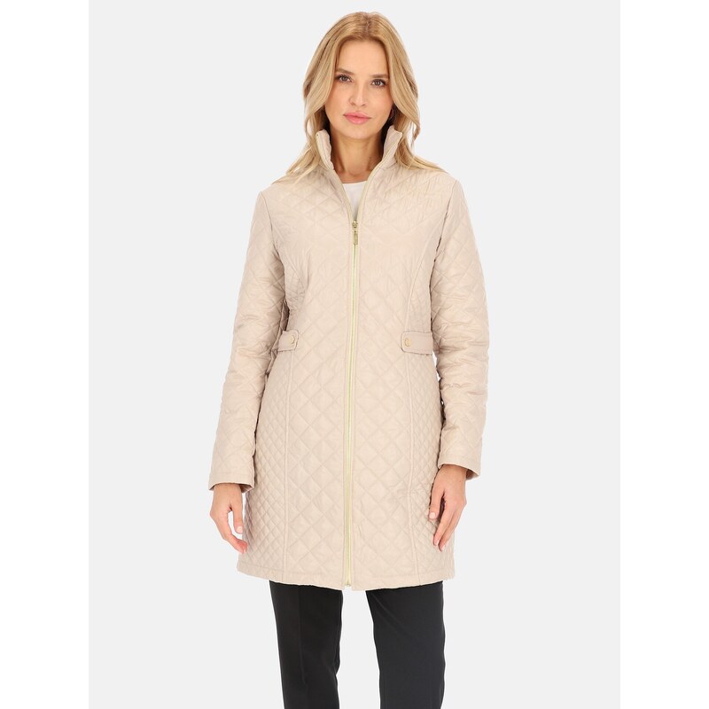 PERSO Womans Elegant quilted spring summer womens coat