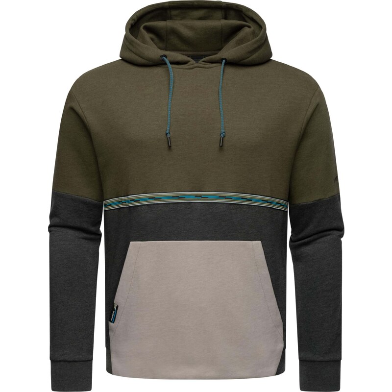 Ragwear Mikina béžová / písková / modrá / khaki