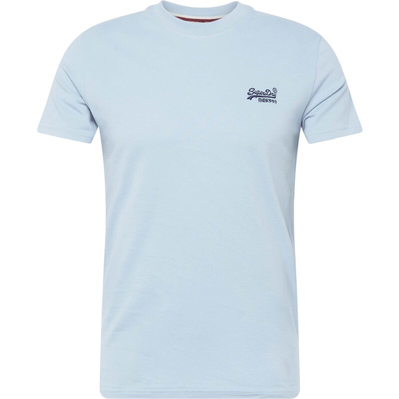 Superdry & Co Tričko Essential světlemodrá / tmavě modrá