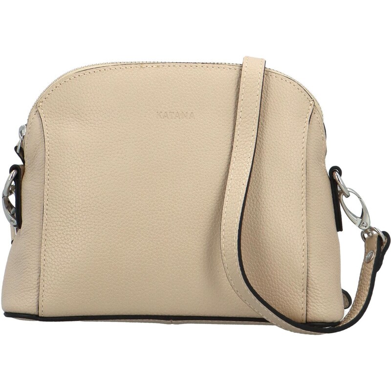 Dámská kožená crossbody kabelka béžová - Katana Coasta béžová