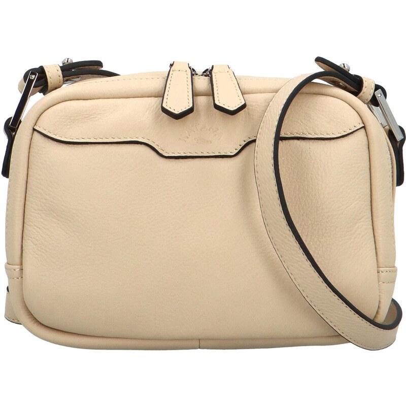 Katana Elegantní dámská kožená crossbody Otta, béžová
