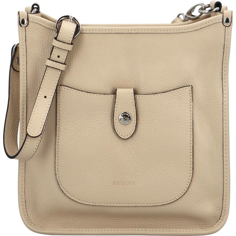 Dámská kožená crossbody béžová - Katana Kristi béžová