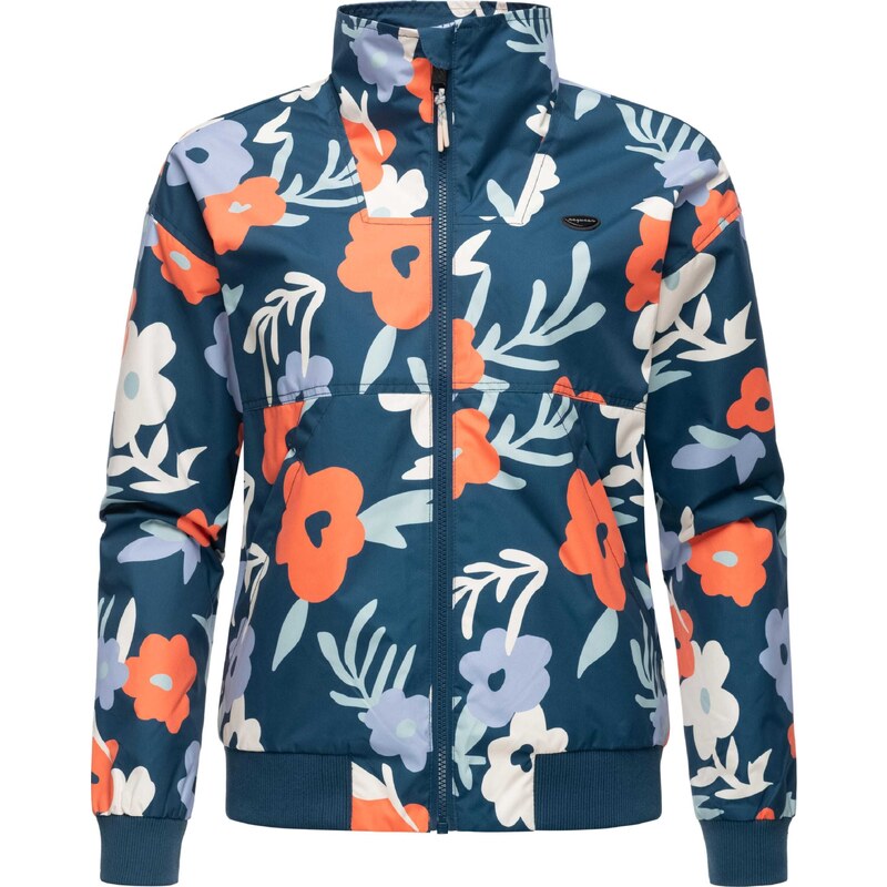 Ragwear Funkční bunda Goona petrolejová / pastelově zelená / oranžová 98162248