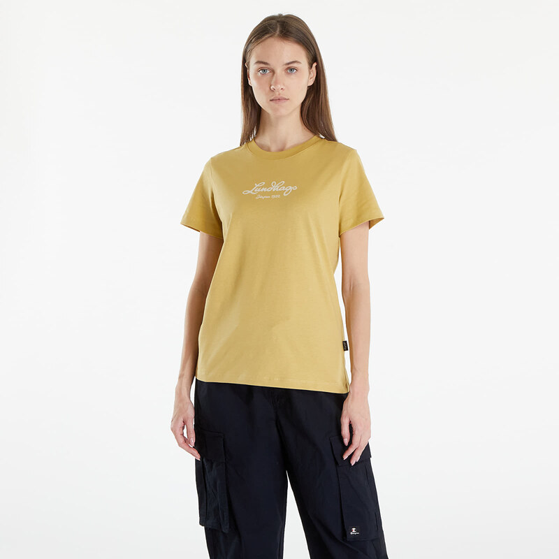 Tričko Lundhags Järpen Logo T-Shirt W Straw XL 92137386