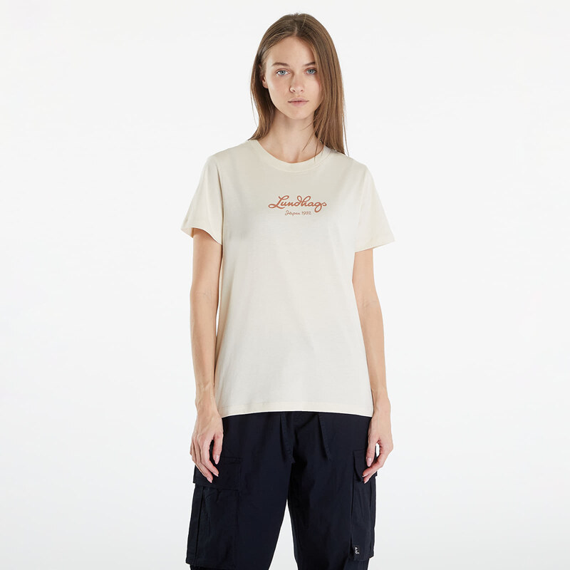 Tričko Lundhags Järpen Logo T-Shirt W Chalk White S