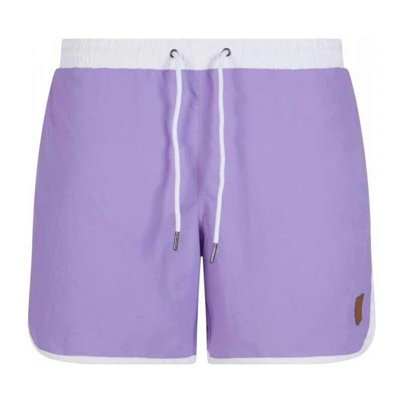 Fialkové pánské koupací šortky Urban Classics Retro