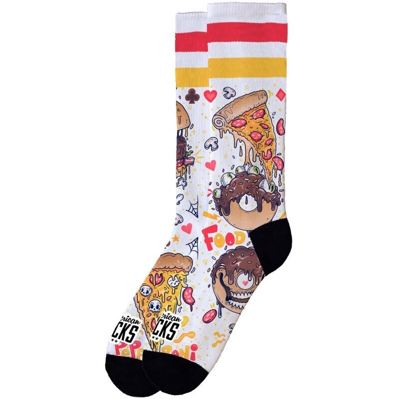 PONOŽKY AMERICAN SOCKS Food Porn - bílá - 92140345