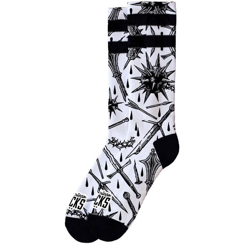 PONOŽKY AMERICAN SOCKS Medieval - bílá -