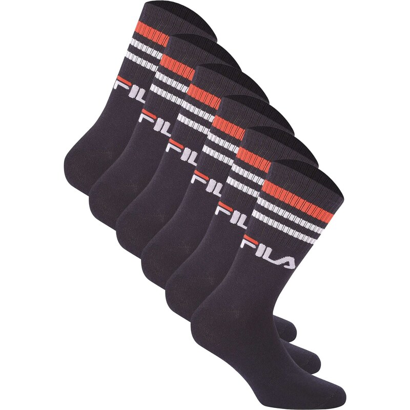FILA Sportovní ponožky oranžová / červená / černá / bílá 106144860