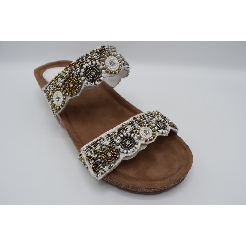 SABATINI dámský pantofel S2302 Garden Bianco 92152196