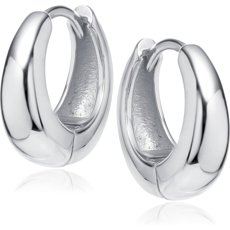 Olivie Stříbrné 12mm náušnice 8553