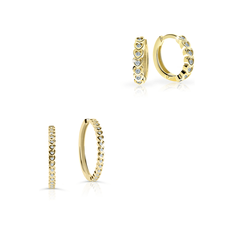 Set dámských a dětských kruhových náušnic Danfil C4986/3341 ze