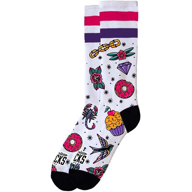 PONOŽKY AMERICAN SOCKS Cupcake - bílá - 92152907