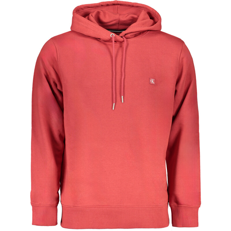Červená pánská mMikina s kapucí Calvin Klein