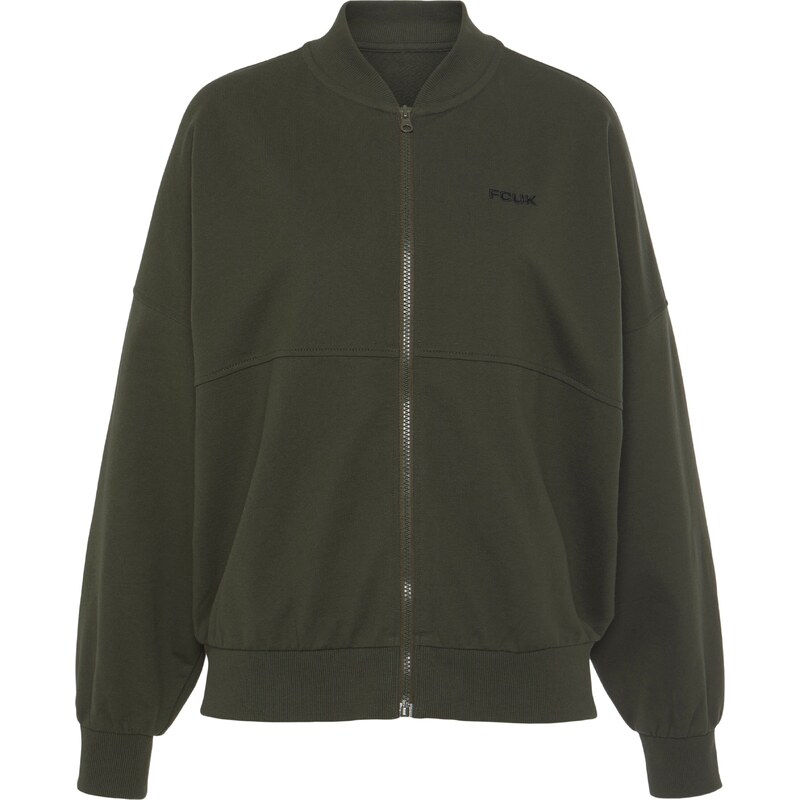 FCUK Mikina khaki / černá 94479796