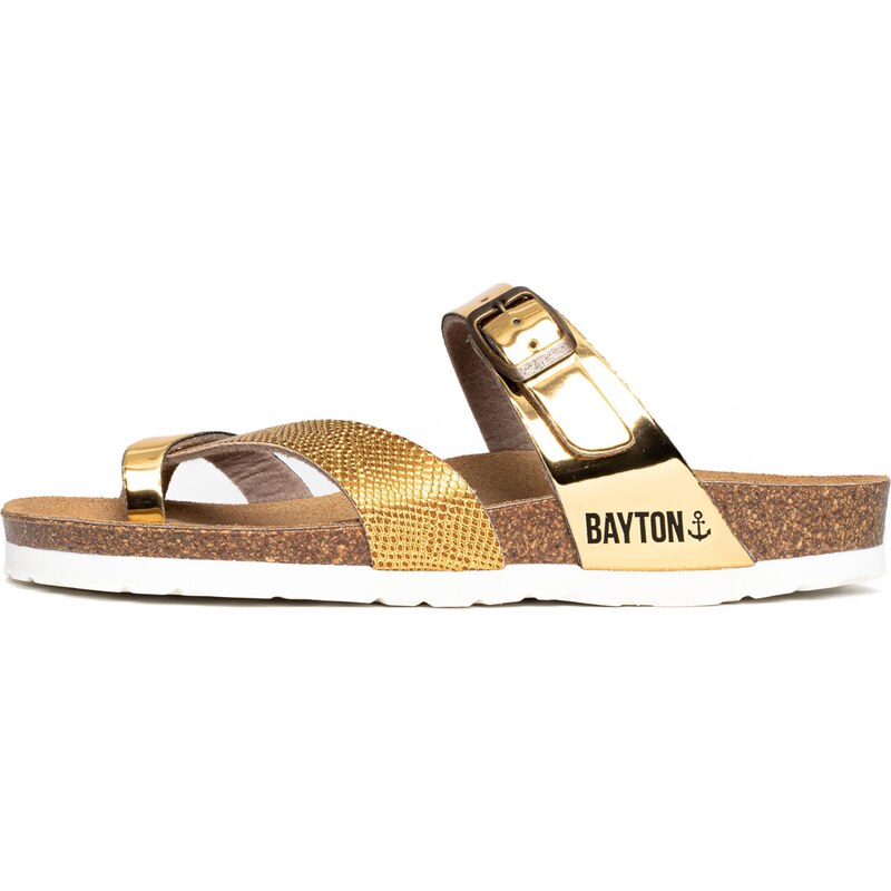 Bayton Pantofle Diane zlatá / černá 93786830