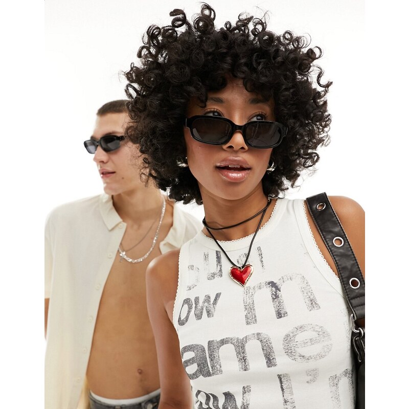 A.Kjaerbede will square sunglasses in black