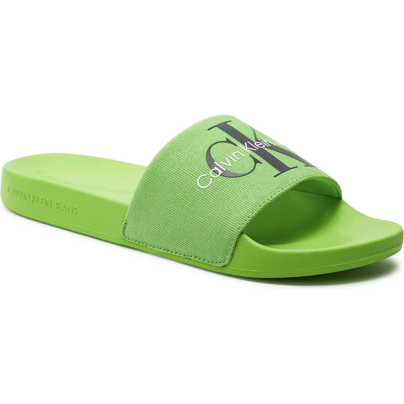 Calvin Klein pánské zelené pantofle