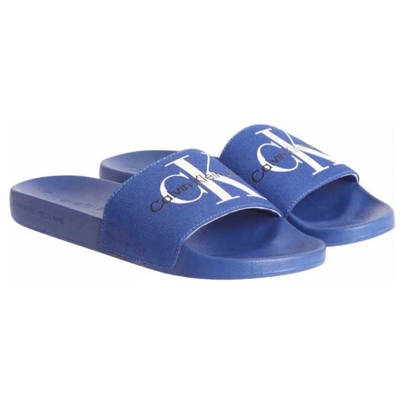 Calvin Klein pánské modré pantofle