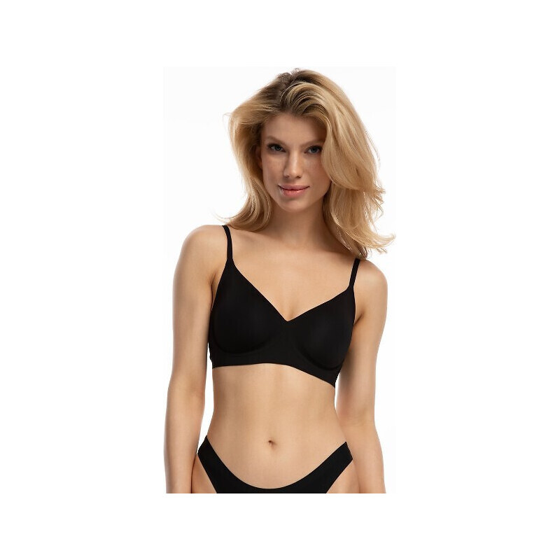Dámská podprsenka soft Simple T-Shirt BRA Černá - Julimex 92226943