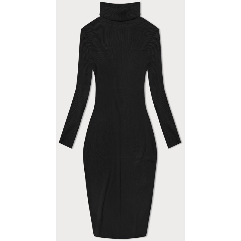 NEW COLLECTION Tužkové šaty s rolákem černé (MM98015)