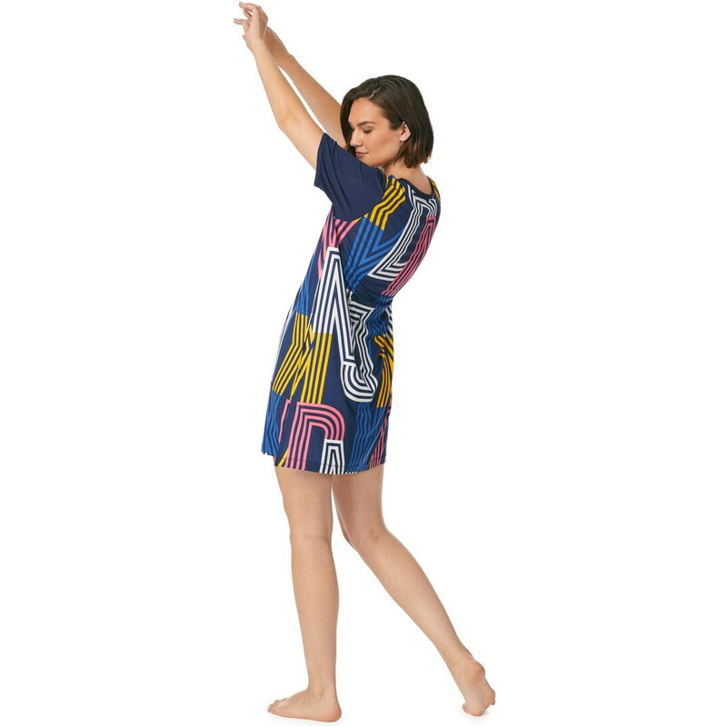 Dámská noční košile černá s potiskem model 20105779 - DKNY